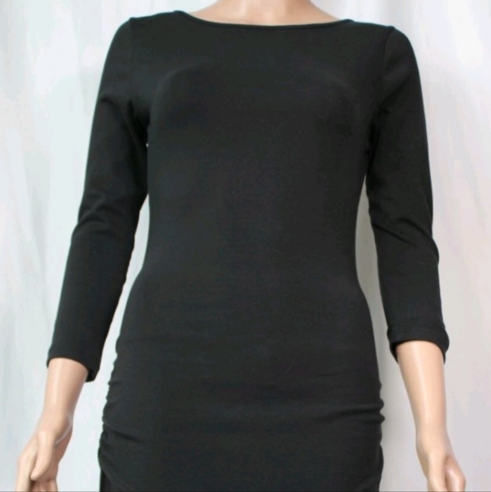Jarbo Olive Green Ruched Dress Size 38